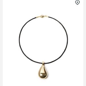 WeWoreWhat Bean Pendant on Black Cord